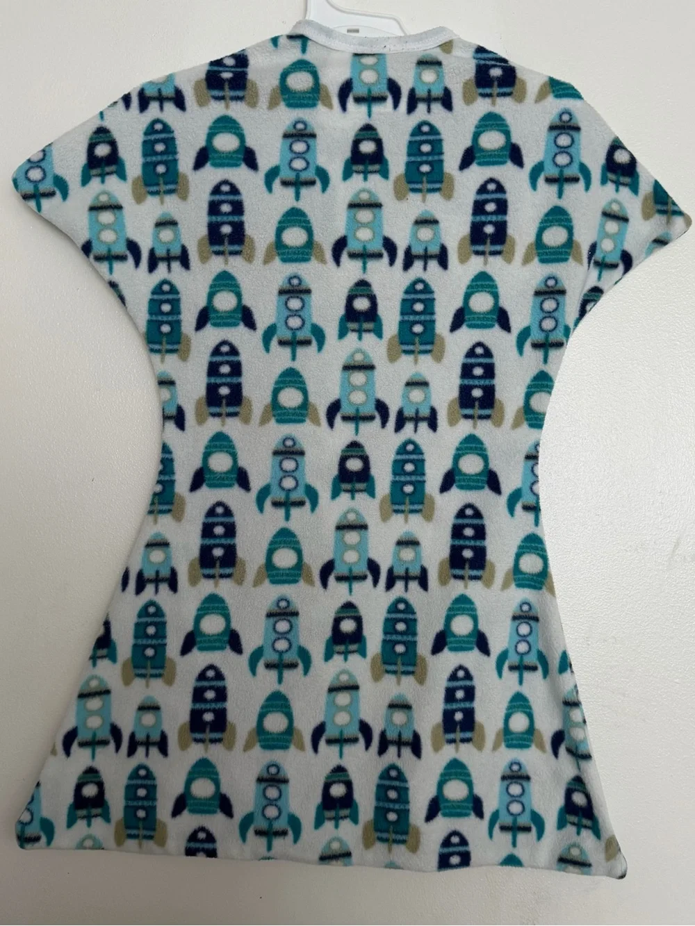 Sleeping Baby Zipadee Zip Fleece Swaddle Rockets Size XS 3-6M